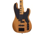 Schecter Model-t Session Bass Guitar Aged Natural Satin Open Box. Fixed Price $749.99.