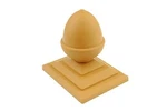 X Harvest Gold Brown Acorn Top Fence Finial & 4" 3" Post Caps GT0066. Fixed Price $19.66.