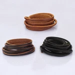 Lollibeads (tm) 3 Mm Genuine Leather Cord Braiding X 5.49 M, Assorted. Fixed Price $14.36.
