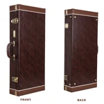 Crossrock Rectangular Wooden Case Fits F-style Mandolin-with Metal Feet-brown. Fixed Price $109.99.