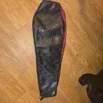 31" Coffin For Small Travel Guitar Size 1/2, 1/4, Soft Case, Skull Pattern. Fixed Price $104.00.