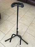 Hamilton KB303G Stage Pro Cradle Guitar Stand Black Tubular Foldable Tripod. Fixed Price $10.00.