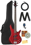Ibanez GSR200 Gio Bass Guitar - Transparent Red W/ Gig Bag. Fixed Price $279.99.
