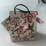 Music Box Gift Bag Plays The Wind Beneath My Wings Hummingbirds Pink Flower 1991. Fixed Price $10.00.