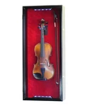 Violin Display Case Ukulele Fiddle Mandolin Black Wood Cabinet Wall Holder Led. Fixed Price $245.88.