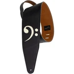 Henry Heller Wide Garment Leather With Bass Clef Guitar Strap Black 3 In.. Fixed Price $69.95.