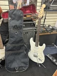 White 2013 Squire Fender Bullet Strat Electric Guitar With Gig Bag. Fixed Price $295.00.