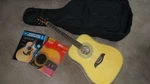 Oscar Schmidt OG1 3/4 Acoustic Guitar W/padded Case, Music Books, Demo Used Only. Fixed Price $120.00.