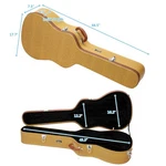 Glarry 41" Flat Surface Simple Style Yellow Acoustic Guitar Hard Shell Case. Fixed Price $64.88.