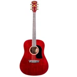Washburn WD100DLTWRK-U Dreadnought Wine Red Acoustic Guitar With Gigbag. Fixed Price $289.99.
