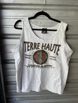 Vintage 1990'S Indiana Terre Haute Gray Tank Top Shirt Single Stitch Men's Xl. Fixed Price $19.95.
