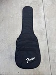 Black Fender Thin Backpack Style Electric Guitar Gig Bag With White Logo. Fixed Price $28.00.