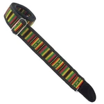 Used Henry Heller 2" Peruvian Inca Fabric Guitar Strap, Black/red/gree/yellow/ta. Fixed Price $28.79.