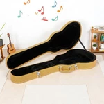 Electric Guitar Hardshell Case Fits Lp-style Contoured Lockable Tweed Yellow. Fixed Price $86.99.