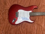 Aretha Franklin Signed Autograph Squier By Fender Electric Guitar. Fixed Price $8100.00.