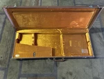 Fender Deluxe Strat/tele Guitar Case Brown With Gold Plush Interior G&g Open Box. Fixed Price $299.00.