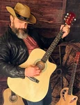 Free Shipping! Acoustic-electric Guitar +soft Case/gig Big +cable!. Fixed Price $175.00.