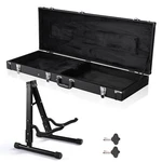 Yescom Universal Rectangular Electric Guitar Hard Case W/ Folding Stand. Fixed Price $109.90.