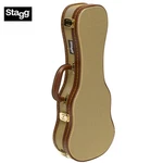 Stagg Gcx-uks Gd 21" Gold Tweed Soprano Ukulele Hard Shell Case. Fixed Price $79.99.