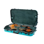 Crossrock Fiberglass Double Case With Tsa Lock For Two A/f Style Mandolins-blue. Fixed Price $369.99.
