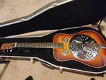 Vintage Morrell Resonator Lap Guitar With Original Case Great Condition. Fixed Price $600.00.