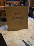 Fender Deluxe Wooden 3-TIER Guitar Stand Walnut (brand New In Box). Fixed Price $99.99.