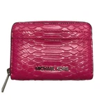 Michael Kors Jet Set Travel Electric Pink Snakeskin Card Case 35R4STVZ5G New. Fixed Price $79.77.