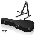 Xcceries 41" Wooden Acoustic Guitar Case Hard With A-frame Folding Stand. Fixed Price $109.90.