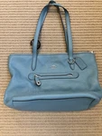 Coach Taylor Tote Shoulder Bag Pebble Leather Deep Marine 38312 Read. Fixed Price $120.00.