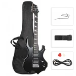 Glarry 36INCH Burning Fire Style Electric Guitar Black. Fixed Price $120.99.
