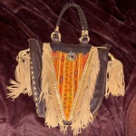 World Family Ibiza Leather Fringe Tassel Shoulder Bag Bohemian Hippie Festival. Fixed Price $140.00.