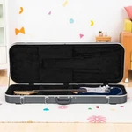 Electric Guitar Hardshell Case Fits Strat-style Lockable Molded Padded Gray. Fixed Price $105.99.