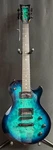 Schecter Solo-ii Standard Electric Guitar Ocean Blue Burst Burl Finish. Fixed Price $359.95.