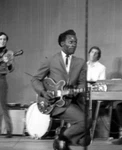 Chuck Berry Performs Onstage With Gibson Electric Guitar - 1966 Old Photo 21. Fixed Price $6.49.