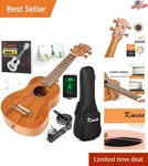 Exclusive Mahogany Soprano Ukulele With Free Online Lessons - Gift For Musicians. Fixed Price $68.99.