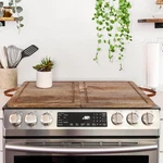 Wooden Top Cover Board For Gas Burner & Electric Stove, Mango Nood.... Fixed Price $70.81.