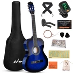Adm Beginner Acoustic Classical Guitar 38 Inch Nylon Strings Wooden Blue. Fixed Price $150.69.