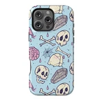 Spooky Skull Bone Coffin Horror Pattern Tough Case For Iphone 17 16 15 14 13 12. Fixed Price $20.97.