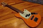 Fender Limited Edition Mustang Pj Short Scale Electric Bass Guitar Capri Orange. Fixed Price $855.00.