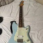 Fender Duo-sonic Hs 6 String Pau Ferro Fingerboard Electric Guitar Daphne Blue. Fixed Price $380.00.