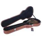 Dark Brown Lockable Hard-shell Case For Les Paul Lp Guitars, Faux Leather. Fixed Price $81.99.