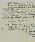 1745-1747 Meanings Business Succession Vial D'alais, De Coste And Chapat. Fixed Price $17.57.