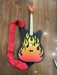 Tinker Flame 1 String Acoustic Guitar Learning Teaching Kids Wooden + Strap. Fixed Price $32.76.