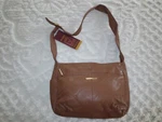 Nwt Stone Mountain Hamptons Tan Genuine Leather Shoulder Bag Purse 9AF998-3. Fixed Price $99.00.