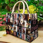 Rod Stewart Music Leather Shoulder Handbag, Classic Rock Collage Tote. Fixed Price $73.99.