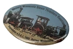 Vtg Western Mn Steam Threshers Reunion Case Tractor Pin Button Rollag 1992. Fixed Price $7.99.