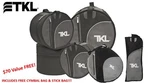 Tkl Black Belt 4-PIECE Drum Set W/free Cymbal And Stick Bag!. Fixed Price $250.00.