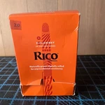 Daddario Rico Bb Clarinet Reeds 2.0 Strength 50 Pack Unfiled Dented Retail Box. Fixed Price $29.00.