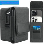 Water-resistant Oxford Cloth Waist Bag Black Flip Double-layer Under 7.5". Fixed Price $12.32.
