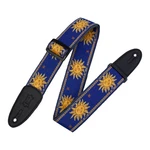 Levy's Levys Leathers 2 Sun Motif Series Jacquard Weave Guitar Strap Tri-glide. Fixed Price $49.86.